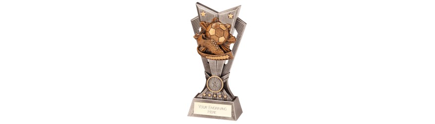 SPECTRE FOOTBALL TROPHY - 3 SIZES - 15CM TO 20CM